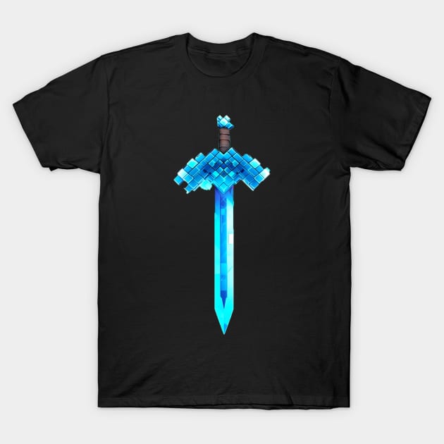 minecraft sword T-Shirt by Ninja banana